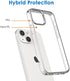 JETech Case for iPhone 13 6.1-Inch, Non-Yellowing Shockproof Phone Bumper Cover, Anti-Scratch Clear Back (Clear)