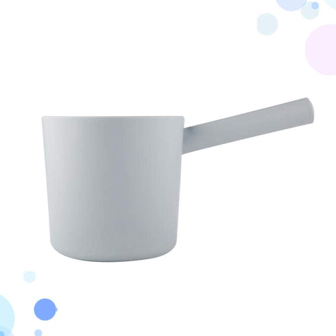 YARNOW Water Ladle Long Handle Japanese Plastic Water Ladle Bath Ladle Dipper Bathroom Bath Cups for Kitchen Bathroom Blue-gray