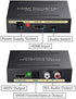 eSynic 4K HDMI Audio Extractor HDMI to HDMI + Optical TOSLINK SPDIF + Analog RCA L/R Stereo Audio Video Spiltter Adapter Converter Support 4K@30Hz 1080P Full HD 3D for Blu-ray Player PS3 PS4