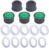 5 Pack 0.5 GPM Regular Size Water-Saving Sink Faucet Aerator Insert Replacements, Flow Restrictor Sink Faucet Aerators Replacement Parts for Bathroom or Kitchen by NIDAYE
