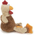 goDog Action Plush Rooster Animated Squeaky Dog Toy, Chew Guard Technology - Brown, One Size