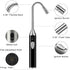 Butane Lighter Long Lighter Refillable Lighter for Grill BBQ Gas Fireplace Fire, Black(Butane Not Included)