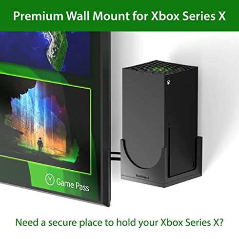 TotalMount – Wall Mount for Xbox Series X – Mounts Xbox Series X on a Wall by Your TV (Standard Bundle: Wall Mount)