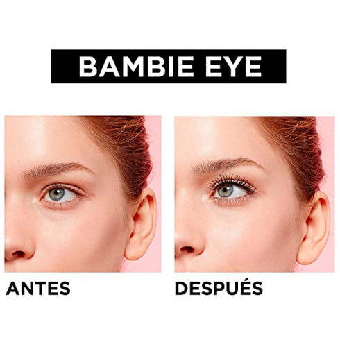 L'Oreal Paris Bambi Eye Waterproof Mascara, Lasting Volume, Length & Lift, Definition, No Clumping, No Smudging, Black, 0.21 Fl. Oz