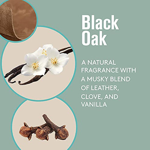 Barrel and Oak - Exfoliating Bar Soap, Men's Soap Bar, Natural Exfoliator, Deep Cleans Pores & Removes Dead Skin, Certified Sustainable Palm Oil, Charcoal Powder, & Olive Stone, Vegan(Black Oak, 6 oz)