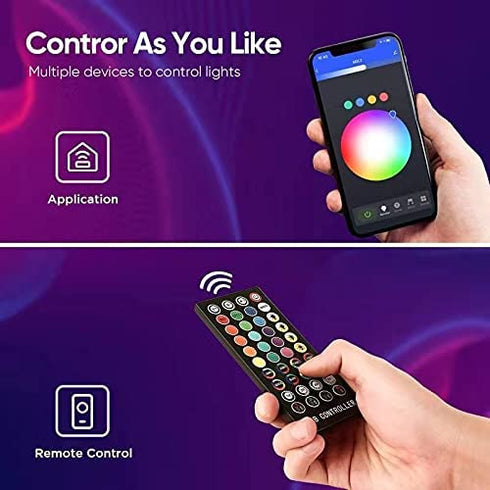 52Ft Trampoline Lights, SUVEUS Waterproof LED Lights for 16Ft 15Ft 14Ft 12Ft 10Ft Trampoline, 16 Colors Change with Remote and App Control, Sync up to Music, Super Bright for Kids to Play at Night