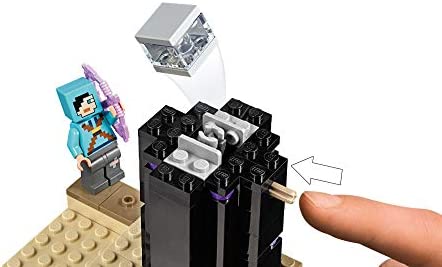 LEGO Minecraft The End Battle 21151 Ender Dragon Building Kit Includes Dragon Slayer and Enderman Toy Figures for Dragon Fighting Adventures (222 Pieces)