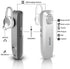 Bluetooth Headset for Cell Phones, V5.0 Wireless Bluetooth Earpiece for iPhone, Android, Samsung, Waterproof 16 Hrs Talking Hands Free Earphone with Noise Cancelling Mic for Outdoor/Business (Silver)
