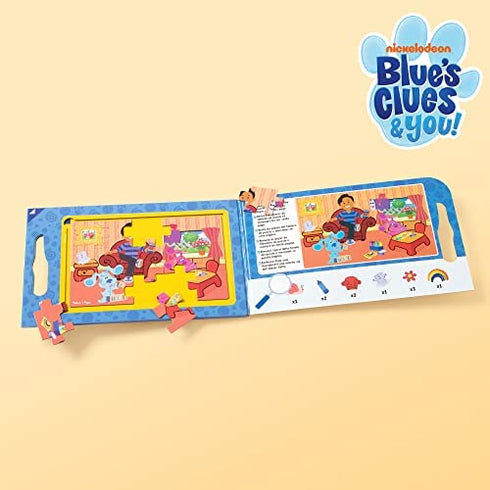 Melissa & Doug Blue's Clues & You! Take-Along Magnetic Jigsaw Puzzles (2 15-Piece Puzzles)