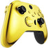 eXtremeRate Chrome Gold Replacement Handles Shell for Xbox Series X Controller, Custom Side Rails Panels Front Housing Shell Faceplate for Xbox Series S Controller - Controller NOT Included