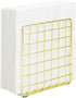 MyGift Modern Gold Metal Standing Napkin Holder with Wire Grid Design, Upright Dining Table Cocktail Napkin Holder
