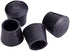 AKOAK 4 Pieces Table Chair Rubber Leg Tips Caps,1-1/4 Inch,Black