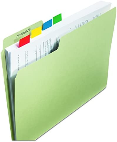 Post-it Flags, 50/Dispenser, 2 Dispensers/Pack, 1 in Wide, Green (680-GN2)