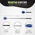 XL Big Stick Extendable Cactus Back Scratcher, Sturdy, Sharp, Satisfying, Ultimate Scratch Relief for Itching on Back, Neck, Head, Beard, and Body, Dual Sided with Aggressive and Medium Spikes (Blue)
