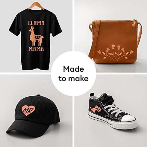 Cricut Everyday Iron On - 12” x 2ft - HTV Vinyl for T-Shirts - StrongBond Guarantee, Outlast 50+ Washes, Use with Cricut Explore Air 2/Maker, Neon Orange