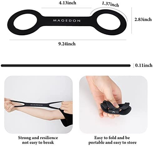 MAGEDON (2 pack) Water Bottle Carrier Grip,Water Handle Grip,Cup Strap, soft band holder strap makes any bottle handheld. For Running Bike, gym or jogging