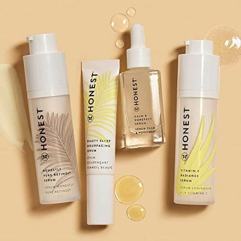 The Honest Company Beauty Honestly Honestly Pure Retinyl Serum with Retinyl Linoleat to help reduce the appearance of fine lines + wrinkles | Dermatologist Tested | Vegan + Cruelty Free | 1 Fl. Oz.