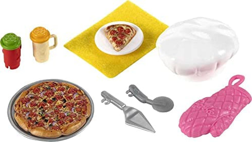 Barbie Chelsea Can Be Pizza Chef Playset with Brunette Chelsea Doll (6-in), Pizza Oven, 2 Spice Shakers, Pizza Pan & More, Great Gift for Ages 3 Years Old & Up , White
