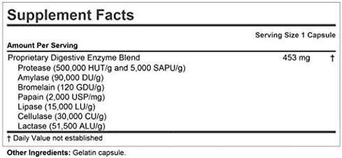 ANDREW LESSMAN Digest Assure 60 Capsules – Comprehensive Blend of Powerful Natural Enzymes to Support and Enhance Digestive Health, Vegetarian-Sourced Enzymes, Small Easy to Swallow Capsules