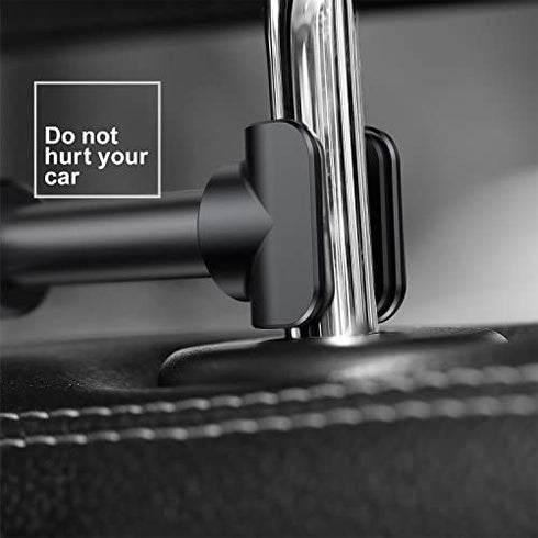 FYOUNG Car Headrest Mount Compatible with Switch/ Swith OLED Model 2021, Adjustable Car Holder Compatible with Switch/iPhone/iPad and Other Devices (4"-11")-Black