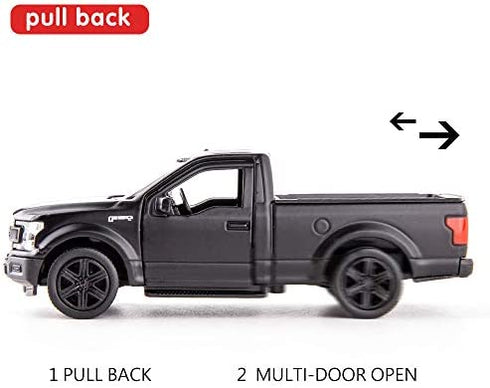 TGRCM-CZ 1/36 Scale F150 Pickup Truck Casting Car Model, Zinc Alloy Toy Car for Kids, Pull Back Vehicles Toy Car for Toddlers Kids Boys Girls (Black)