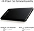 Attom Tech Triple USB Outputs Super Slim Power Bank Ultra Thin, 5000mAh Mini Portable Charger External Phone Battery Pack Small Dual USB Outlet, Emergency Phone Power Backup