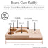 Beard Caddy Organizer for Grooming Products - Men's Bathroom Organizer Display Stand - Beard Product Holder for Your Beard Oil, Balm, Wash, Comb, Brush & Scissors, Striking Viking (1 Piece Caddy)
