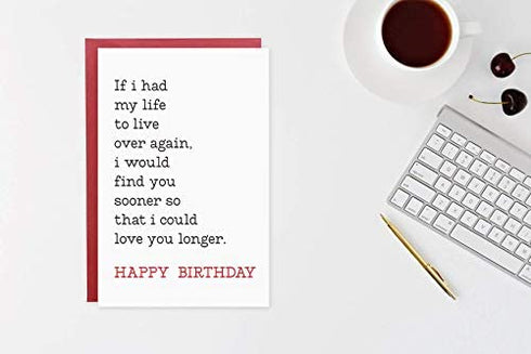 Romantic Birthday Card,Love Cards For Boyfriend Girlfriend Husband Wife Him Her