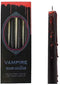 something different Vampire Tears Black Candles - Set of 4 Bleeding Candles - Gothic Rituals Halloween