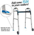 Sneaker Walker Glides for 1" Walker Tubes - Blue - 1 Pair