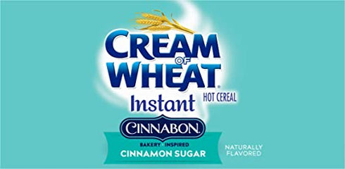 Cream of Wheat Instant Hot Cereal, Cinnabon, 1.23 Ounce, 10 Packets