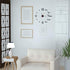 10-20 Inch DIY Wall Clock 3D Frameless Silent Non Ticking, Black Round Battery Operated Modern Wall Clocks for Living Room Bedroom Office Home and Kitchen
