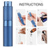 Lisapack 8ML Atomizer Perfume Spray Bottle for Travel, Empty Refillable Cologne Dispenser, Portable Sprayer (Blue)