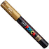 Posca PC-1M Paint Art Marker Pens - Fabric Glass Metal Pen - Set of White + Gold + Silver (1 of Each)