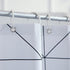 Ufaitheart Small Shower Curtain 36 x 72 Shower Curtains Fabric Waterproof Bathroom Bath Curtain Geometric, Heavy Duty, Black&White