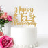 Gold Glitter Happy 15th Anniversary Cake Topper for Wedding Anniversary/Anniversary Party/Happy Birthday Party Decorations