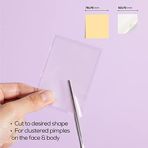 HANHOO - DermaFix Blemish Custom Patch | Designed for Cluster Acne and Wound Treatment - Reduce Blemishes and Heal Open Wounds - Hydrocolloid Skin Protection (2 Patch Count)