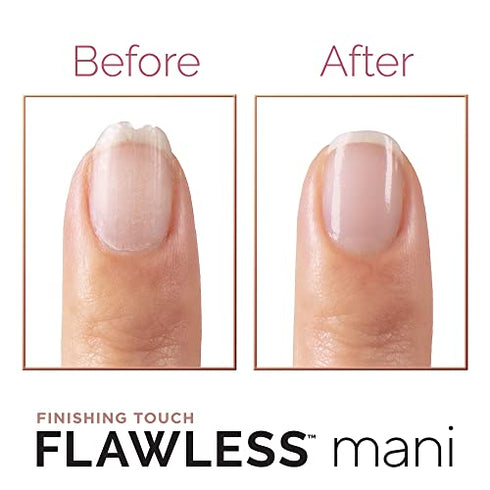 Finishing Touch Flawless Salon Nails Kit, Electronic Nail File and Full Manicure and Pedicure Tool