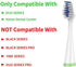Replacement Brush Heads for AquaSonic Duo Toothbrush, 8-Pack