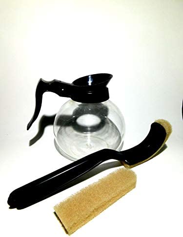 Coffee Pot Cleaning Brush, Bunnsaver Curved Stain Remover Scrub Brush for Bunn Style Coffee Decanters
