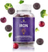 BeLive Iron Gummies - 60 Ct I Multivitamin Iron Supplement with Vitamin C, A, B & Zinc, Supports Blood Oxygen, Vegan Iron Supplements for Women, Men & Kids for Growth and Development - Grape Flavor