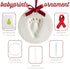 Pearhead Babyprints Baby's First Handprint or Footprint Ornament Kit, Easy No-Bake DIY, Christmas Baby Gift, 50010