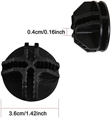 C&AHOME 24 pcs Wire Cube Plastic Connectors for Cube Storage Modular Closet Organizer and Metal Grid Shelving Unit Black