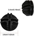 C&AHOME 24 pcs Wire Cube Plastic Connectors for Cube Storage Modular Closet Organizer and Metal Grid Shelving Unit Black