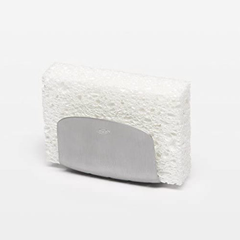 OXO Rust-Proof Aluminum Suction Sponge Holder,Silver,3-inch