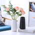Ceramic Vase - Flower Vase Minimalism Style for Modern Table Shelf Home Decor, Fit for Fireplace Bedroom Kitchen Living Room Centerpieces Office Desk (Solid White, Big)