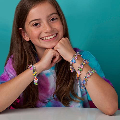 Craft-tastic — DIY Puffy Charm Bracelets Kit — Make Your Own Jewelry — Ages 6+