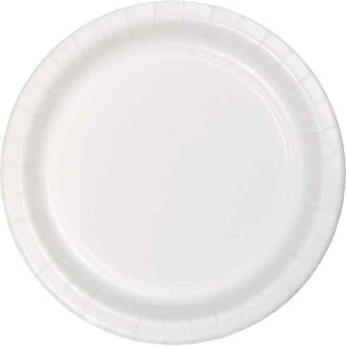 Creative Converting 75-Count Value Pack Paper Dessert Plates, White -