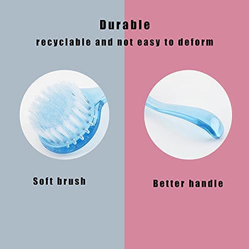 WOLEDOE Hedgehog Bath Supplies, Foldable Bathtub and 2 Pack Cleaning Brush Tool - Blue