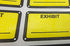 Legal Exhibit Stickers 1.65 X 1 Inches Fluorescent Exhibit Labels - Yellow Color-Coded Exhibit Labels Blank File Folder Labels Tabs for Offices Courts Legal Documents Report Dividers 300 Pcs